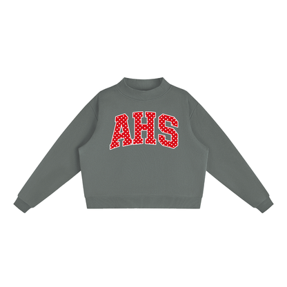 Essential Fleece Mock-Neck Crew Sweatshirt