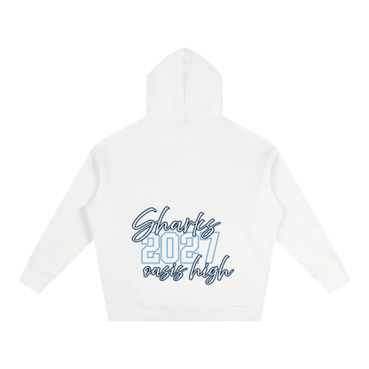 Cursive Front Oasis Oversize Fleeced Hoodie