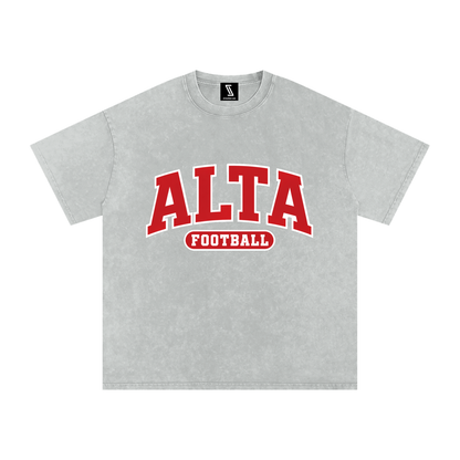 Snow Washed Oversized Cotton T-Shirt
