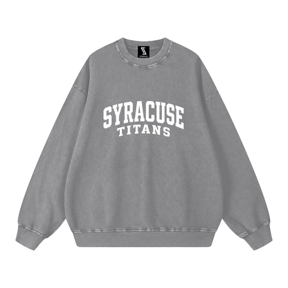 Snow Washed Oversized Sweatshirt