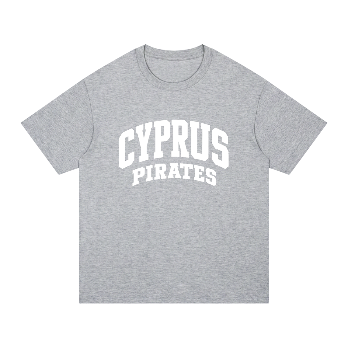 Basic 2 White Cyprus Unisex Regular Fit Cotton T-Shirt