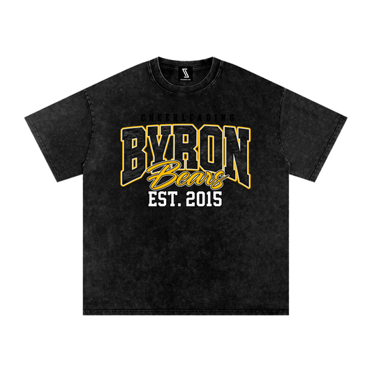 Vintage Byron Snow Washed Oversized Cotton T-Shirt