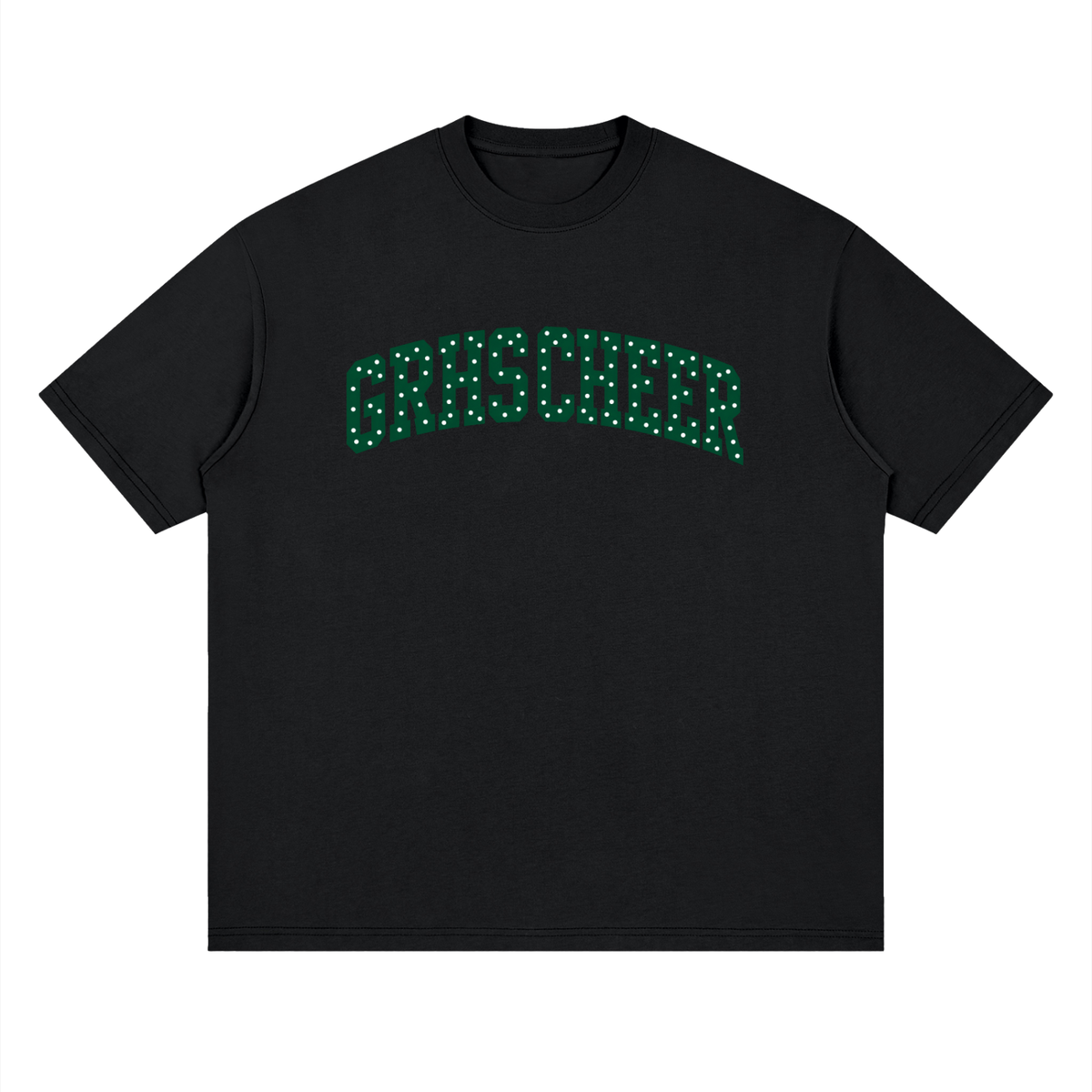 Polka Dot Green River Oversized Drop Shoulder T-Shirt