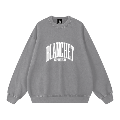 Basic 3 Blanchet Snow Washed Oversized Sweatshirt