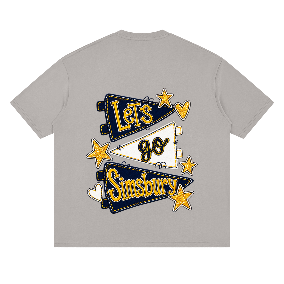 Lets Go Simsbury Oversized Drop Shoulder T-Shirt