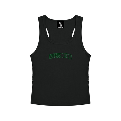 Polka Dot Empire Women’s Ruched Tank Top