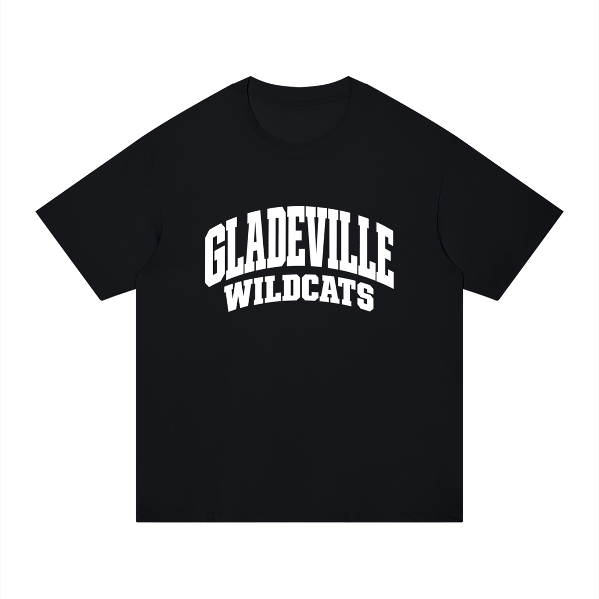 Basic 2 White Gladeville Unisex Regular Fit Cotton T-Shirt
