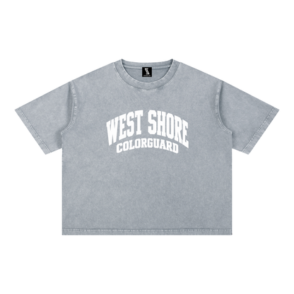 Basic 2 White West Shore Mineral Wash Boxy Cotton T-Shirt