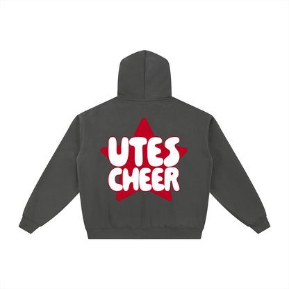 Star Utes Zip-Through Boxy Fleece Hoodie