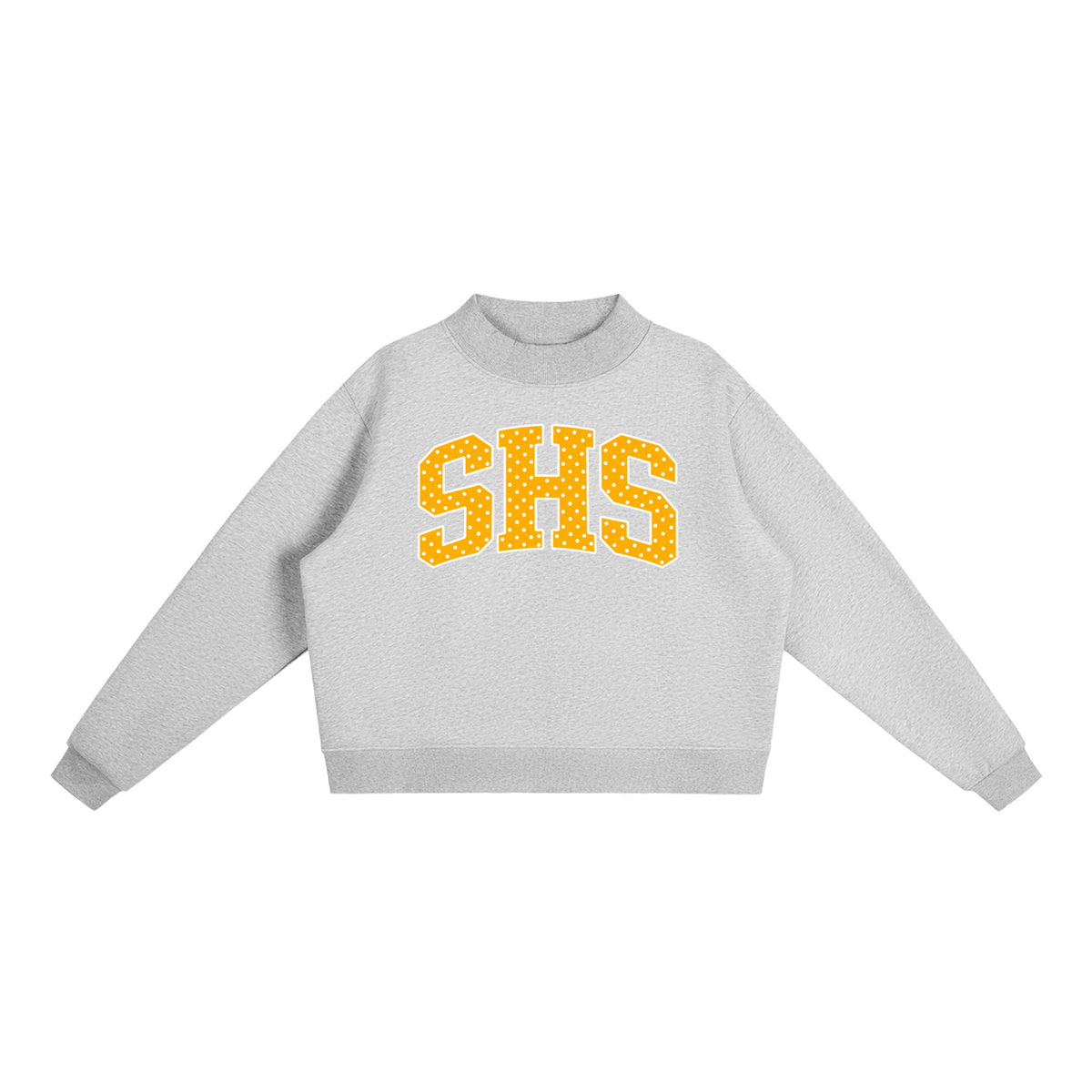 Essential Fleece Mock-Neck Crew Sweatshirt