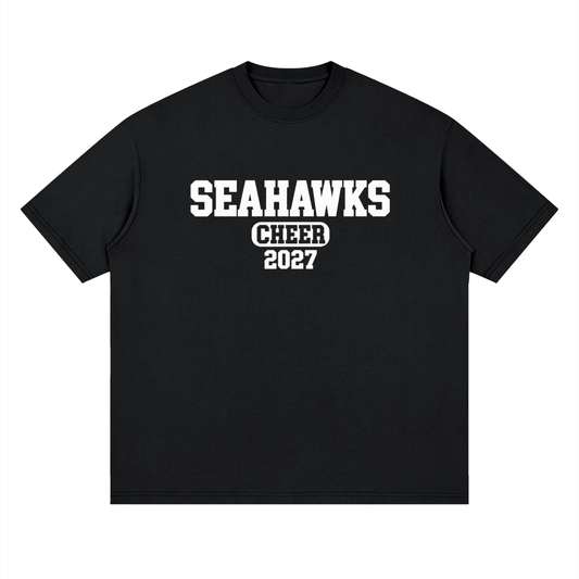 Old School Seahawks Oversized Drop Shoulder T-Shirt