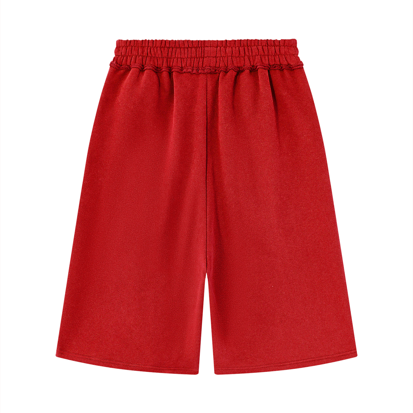 Unisex Raw Edge Fleece Shorts