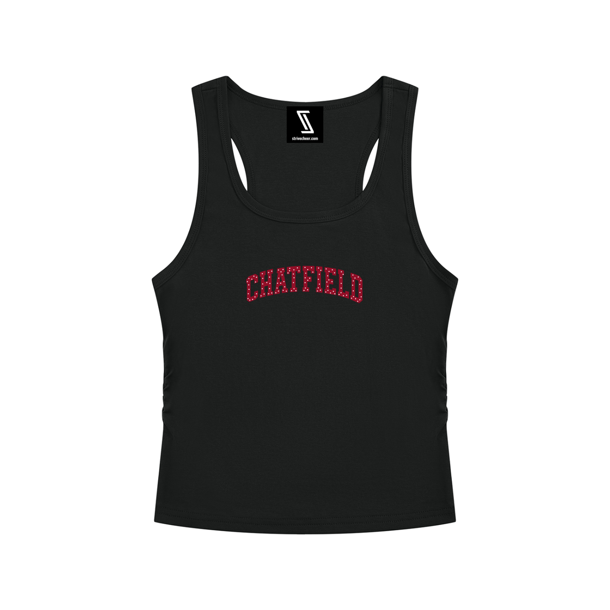 Polka Dot Chatfield Women’s Ruched Tank Top