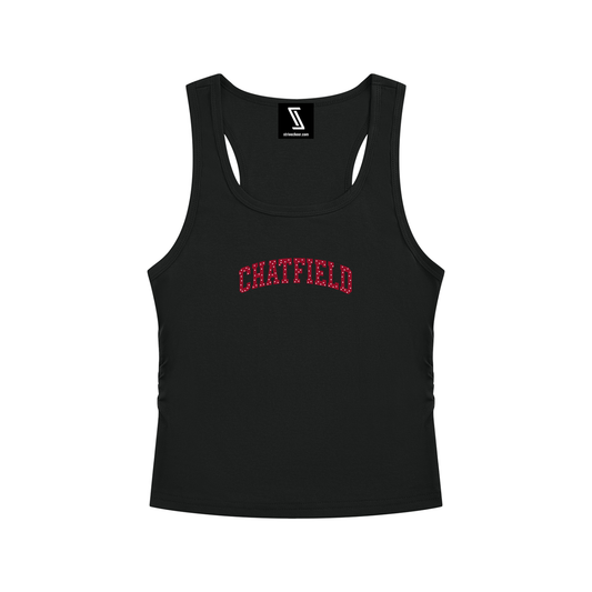 Polka Dot Chatfield Women’s Ruched Tank Top