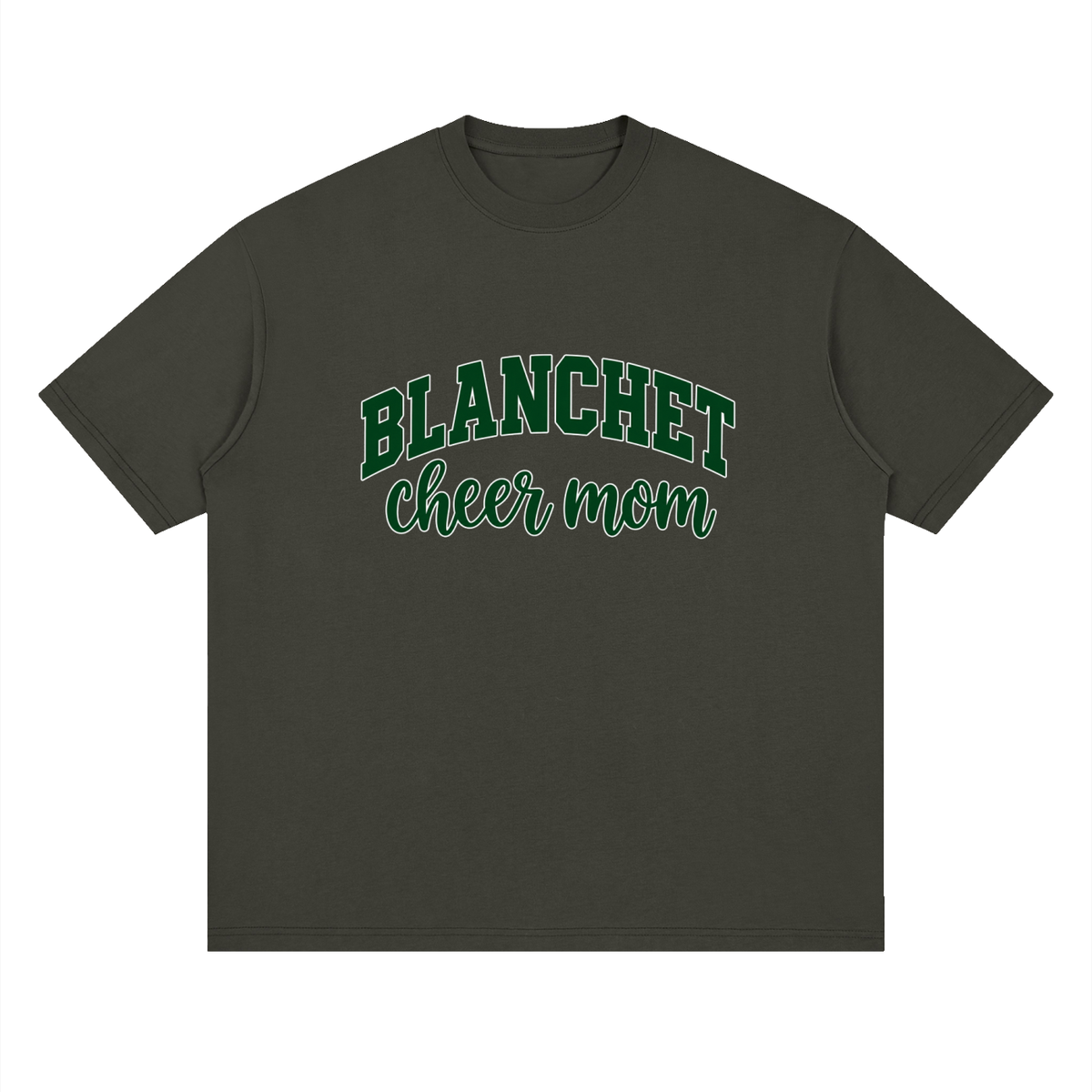 Cheer Mom Blanchet Oversized Drop Shoulder T-Shirt