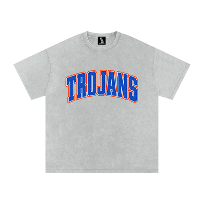 Snow Washed Oversized Cotton T-Shirt