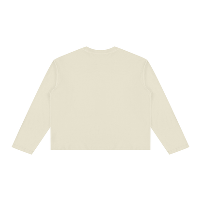 Unisex Vintage Wash Long Sleeve Boxy T-Shirt