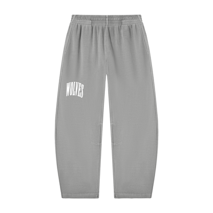 Washed Set Barrel Leg Sweatpants