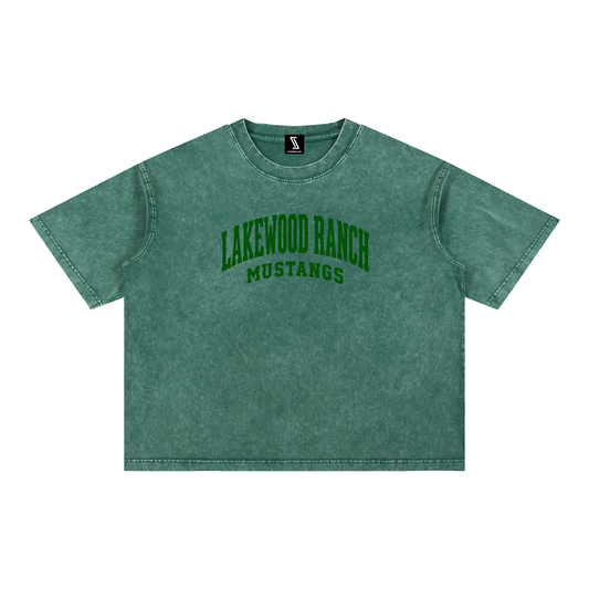 Basic 2 Lakewood Ranch Mineral Wash Boxy Cotton T-Shirt