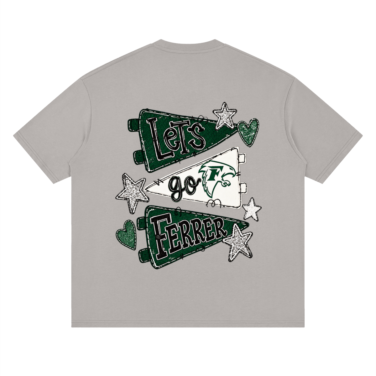 Lets Go St Vincent Ferrer Oversized Drop Shoulder T-Shirt
