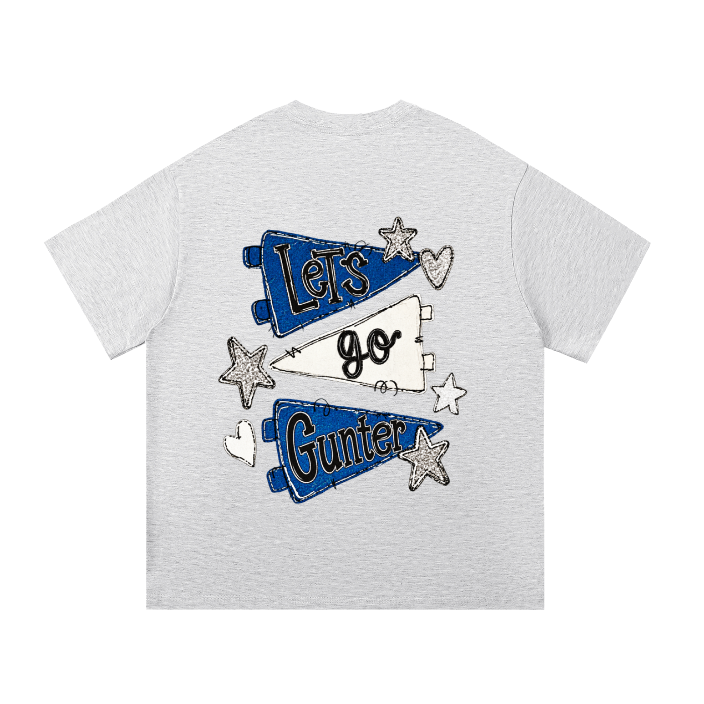 Lets Go Gunter Essential Oversized Cotton T-Shirt