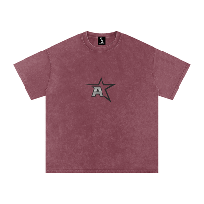 Snow Washed Oversized Cotton T-Shirt
