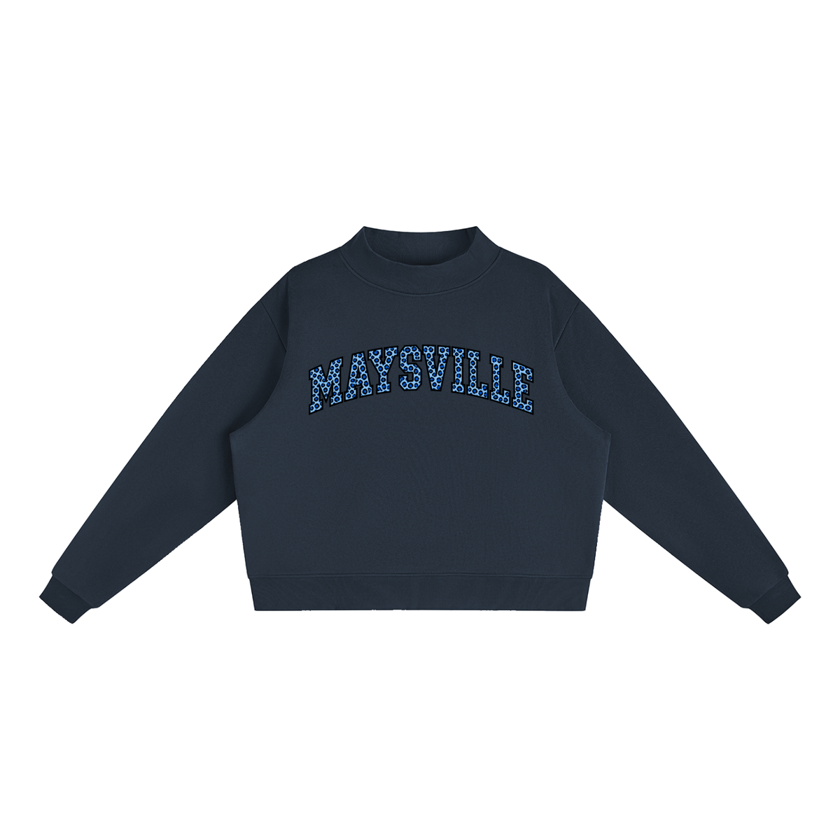 Cheetah Maysville Essential Fleece Mock-Neck Crew Sweatshirt