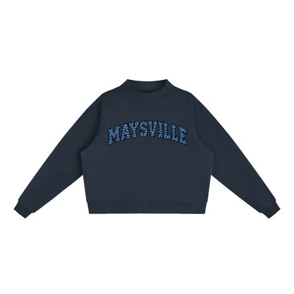 Cheetah Maysville Essential Fleece Mock-Neck Crew Sweatshirt