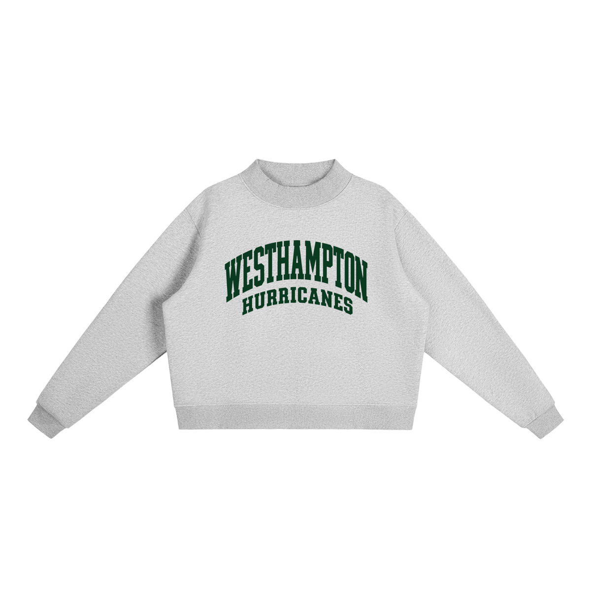Basic 2 Westhampton Essential Fleece Mock-Neck Crew Sweatshirt
