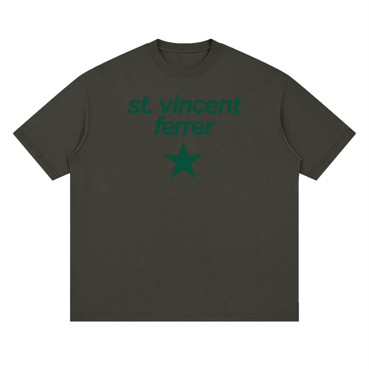 Big Star St Vincent Ferrer Streetwear Loose Drop Shoulder T-Shirt