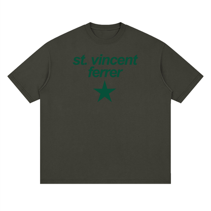 Big Star St Vincent Ferrer Streetwear Loose Drop Shoulder T-Shirt