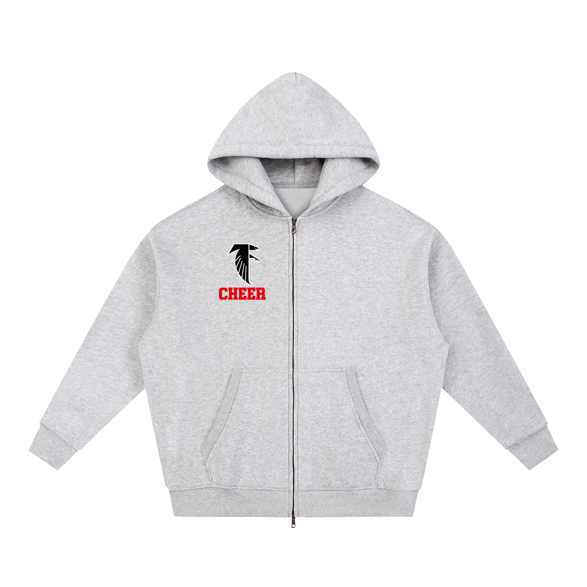 Simple Fitch Essential Fleece Zip-Through Hoodie new