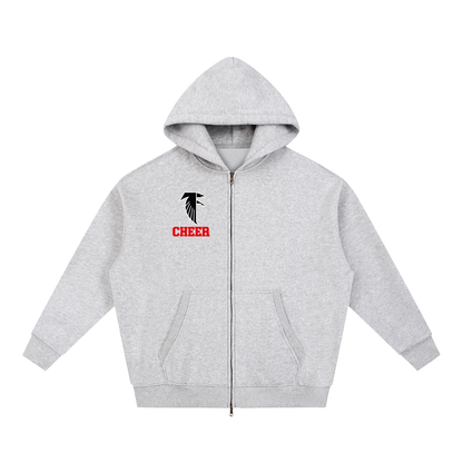 Simple Fitch Essential Fleece Zip-Through Hoodie new