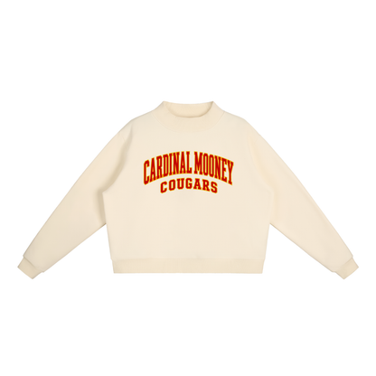 Basic 2 Cardinal Mooney Essential Fleece Mock-Neck Crew Sweatshirt