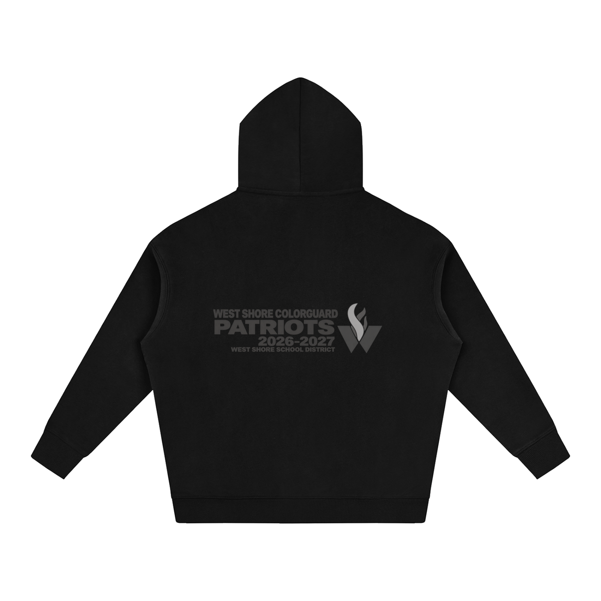 Vector Star Front West Shore Oversize Fleeced Hoodie
