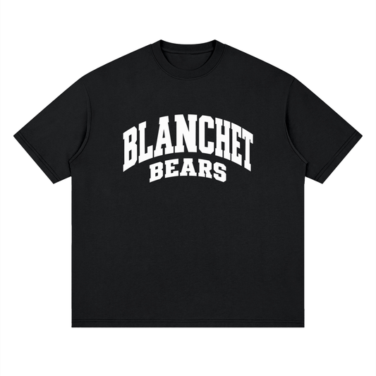 Basic 2 White Blanchet Oversized Drop Shoulder T-Shirt