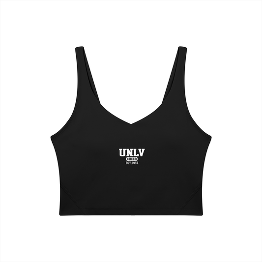 Old School UNLV Women's V-Neck Yoga Sports Bra