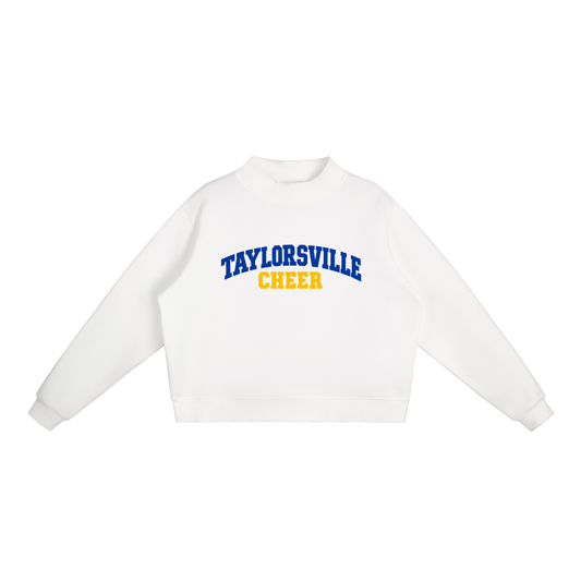 Basic 1 Taylorsville Essential Fleece Mock-Neck Crew Sweatshirt