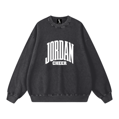 Basic 3 Jordan Snow Washed Oversized Sweatshirt