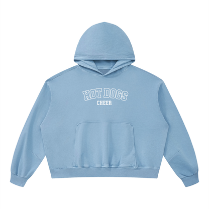 Hot Dogs Boxy Vintage Washed Hoodie