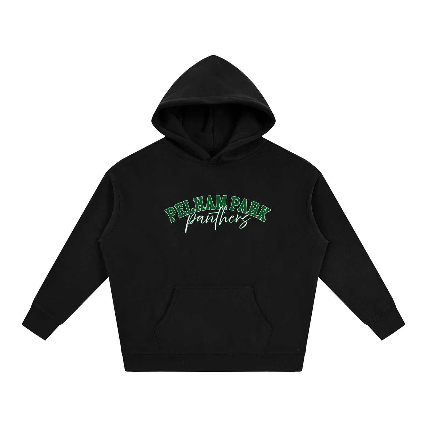 Cursive Oversize Fleeced Hoodie