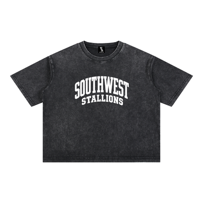 Mineral Wash Boxy Cotton T-Shirt