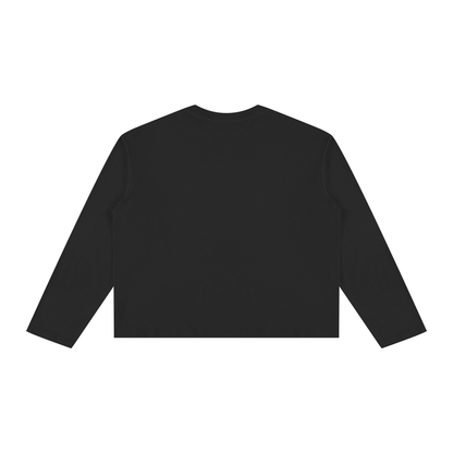 Unisex Vintage Wash Long Sleeve Boxy T-Shirt