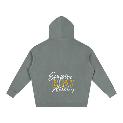 Cursive Front Empire Oversize Fleeced Hoodie