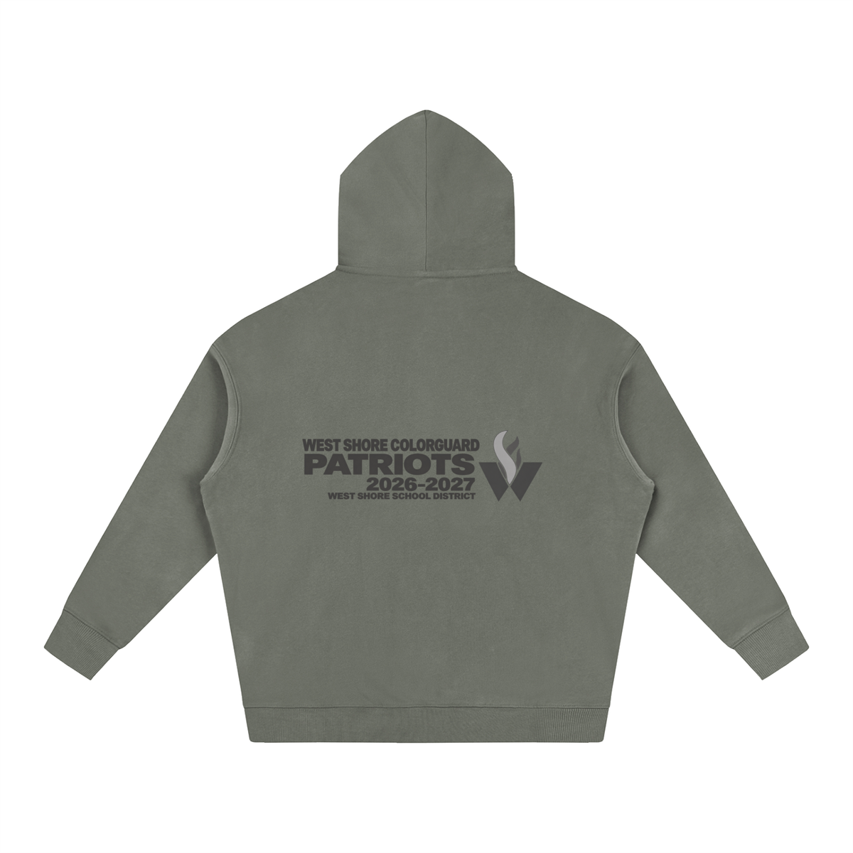 Vector Star Front West Shore Oversize Fleeced Hoodie