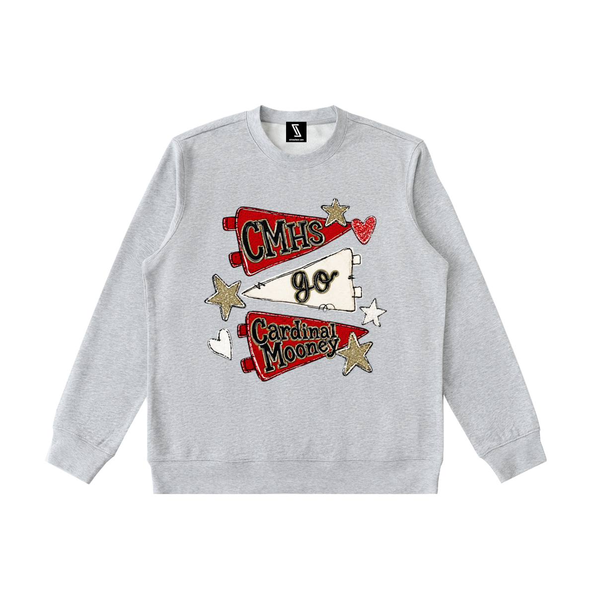Lets Go Cardinal Mooney Essential Heavyweight Crewneck Sweatshirt