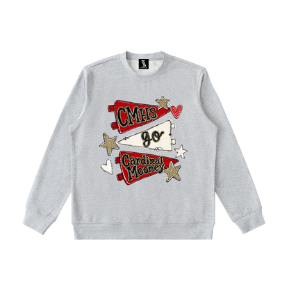 Lets Go Cardinal Mooney Essential Heavyweight Crewneck Sweatshirt