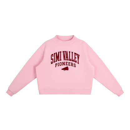 Basic 2 Simi Valley Essential Fleece Mock-Neck Crew Sweatshirt