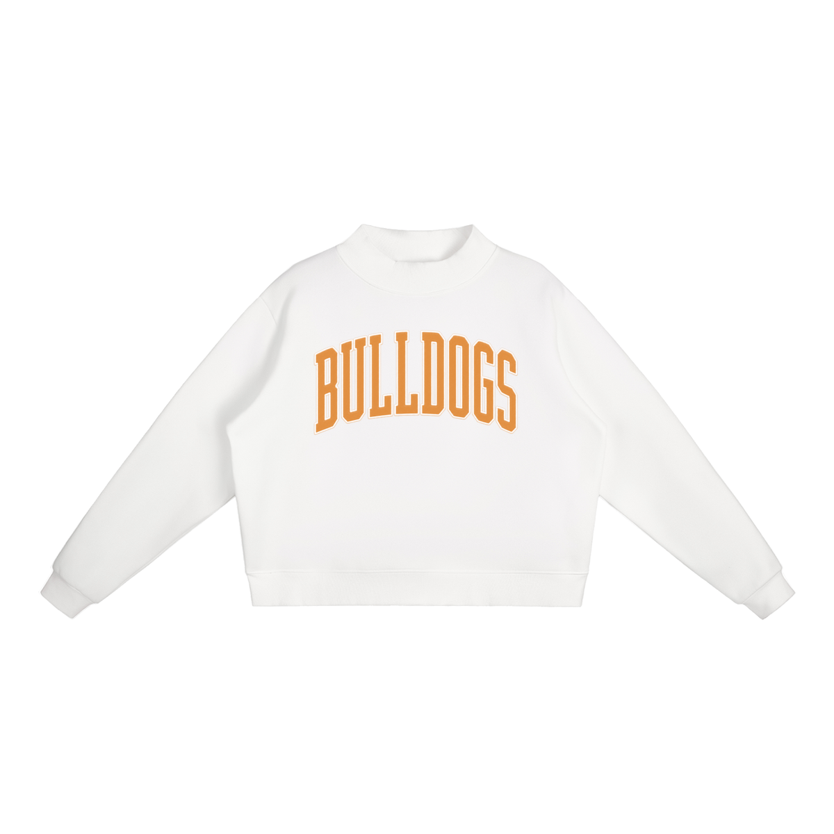 Essential Fleece Mock-Neck Crew Sweatshirt