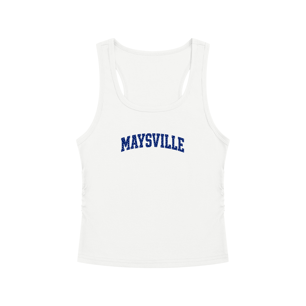 Polka Dot Maysville Women's Ruched Tank Top